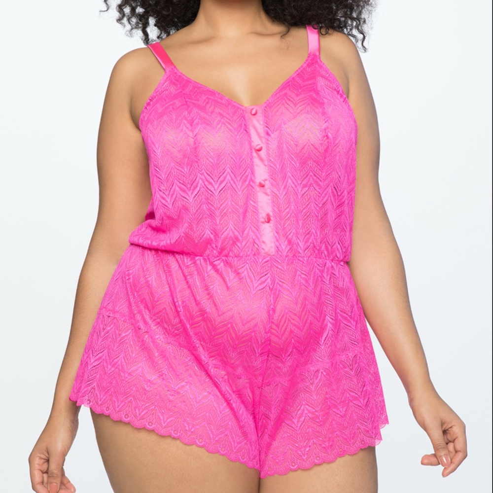 NWT Cosabella x Eloquii Ferrara Lace Teddy Plus XL - Picture 2 of 6